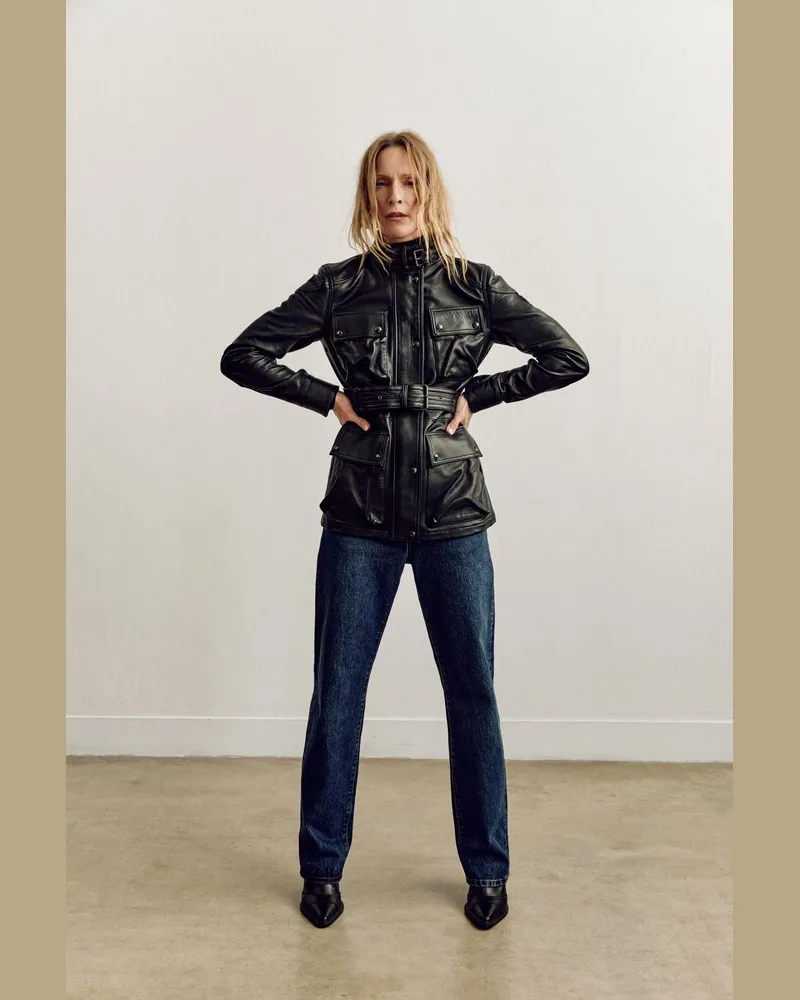 Belstaff Trialmaster Ikonnen Panther Jacke Für Damen Nappaleder 