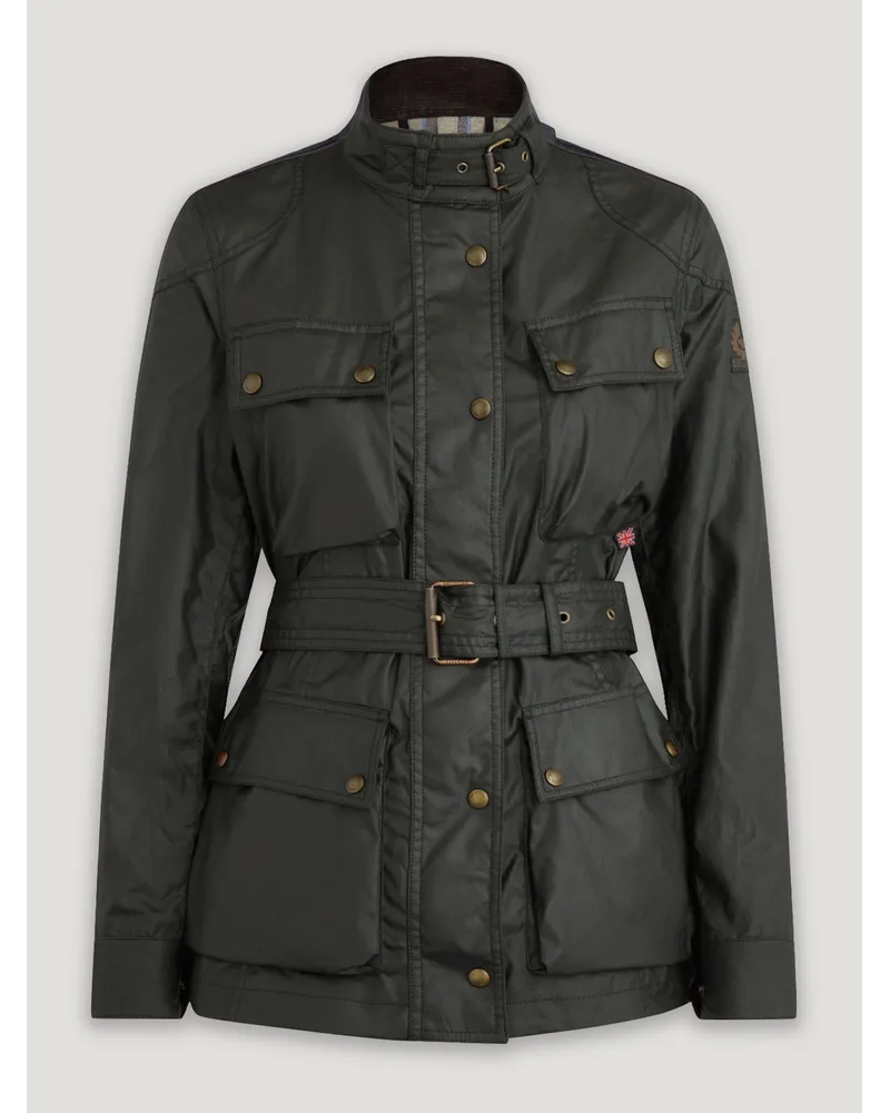 Belstaff Trialmaster Jacke für Damen Waxed Cotton Faded