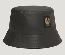 Fischerhut Waxed Cotton Verblasstes Olivgrün