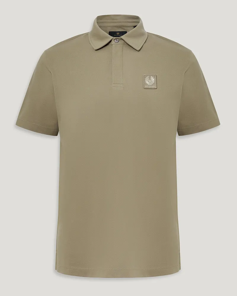 Belstaff Curator Polohemd für Herren Cotton Pique Dunkelgrün L 