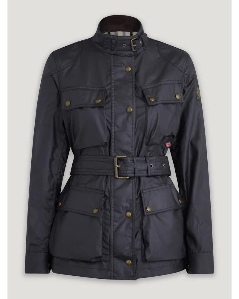 Belstaff Trialmaster Jacke für Damen Waxed Cotton Dark