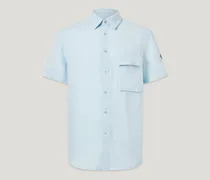 Scale Kurzarmhemd Garment Dyed Linen