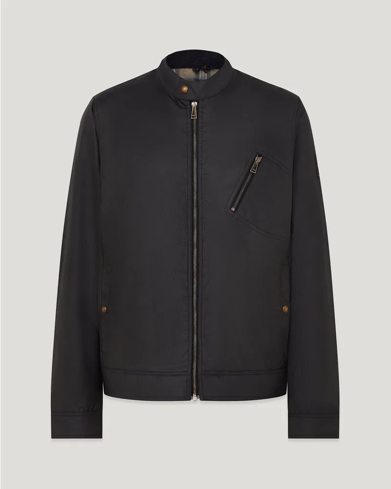 Belstaff Sideline Jacke für Herren Waxed Cotton Marine XS 