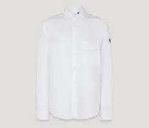 Scale Hemd für Herren Garment Dyed Linen Weiß