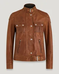 Belstaff Legacy Gangster Jacke für Damen Hand Waxed Leather Cork