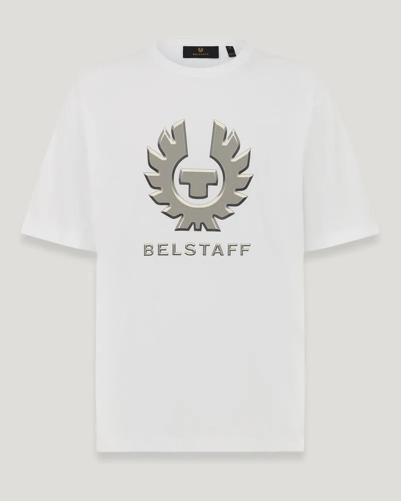 Belstaff Liquify Grafik-t-shirt für Herren Cotton Jersey Weiß Weiß