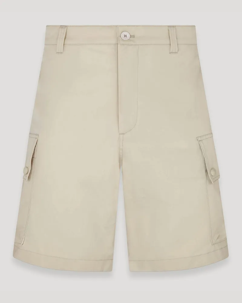 Belstaff Drome Shorts für Herren Cotton Blend Gabardine Steinbeige Steinbeige