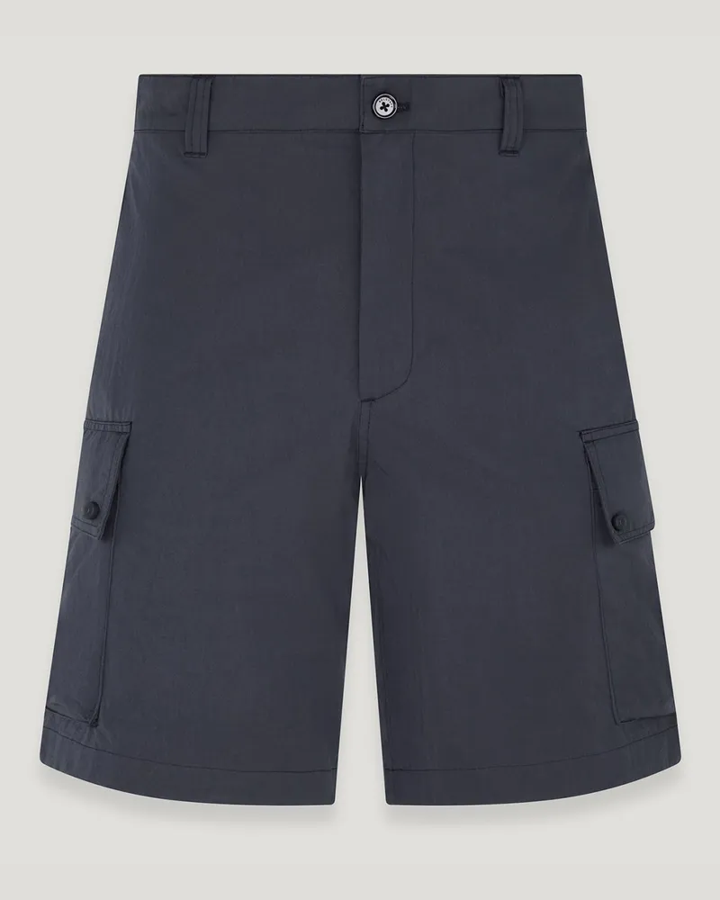 Belstaff Drome Shorts für Herren Cotton Blend Gabardine Dunkles Tintenblau Dunkles