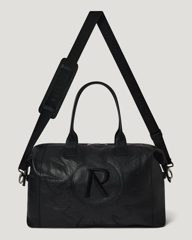Belstaff X Represent Reisetasche Mit Phönix Grain Leather Schwarz Schwarz