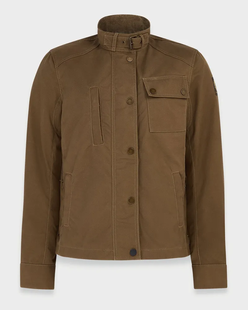 Belstaff Kate's Cottage Motorradjacke für Damen Waxed Cotton Sand L 