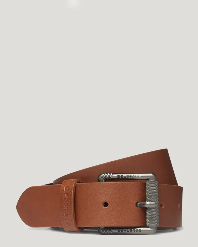 Belstaff Roller Buckle Gürtel für Herren Calf Leather Braun S 