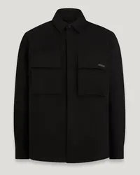 Belstaff Maker Hemd für Herren Cotton Sateen  M Black