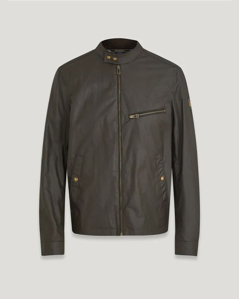 Belstaff Walkham Jacke für Herren Waxed Cotton Verblasstes Olivgrün Verblasstes