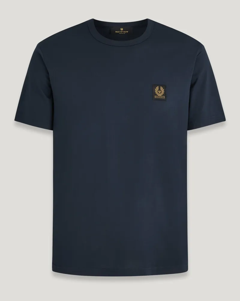 Belstaff T-shirt Cotton Jersey Dunkles Tintenblau Dunkles