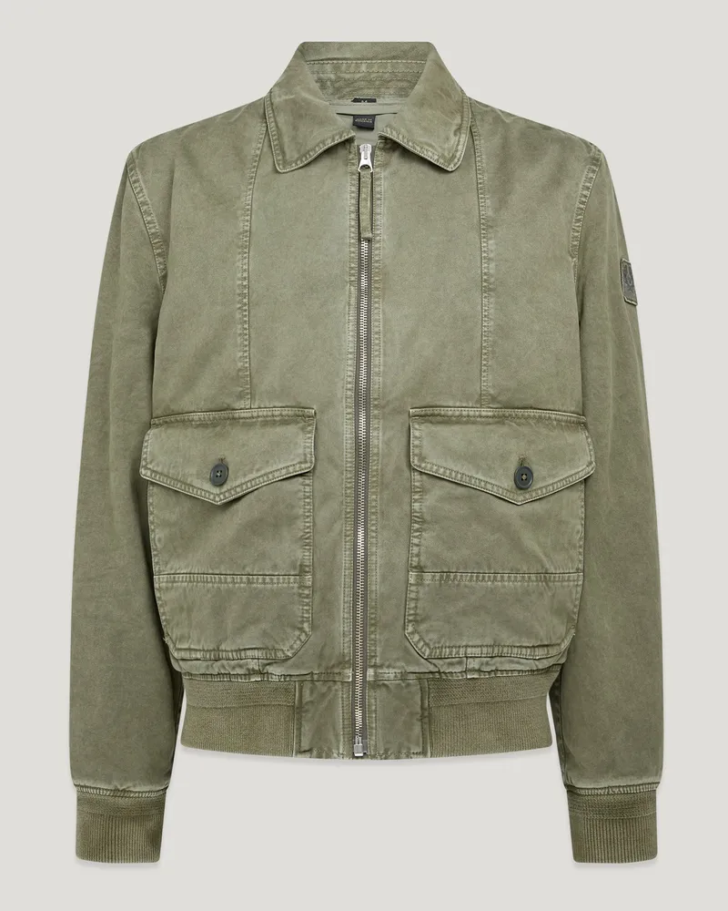 Belstaff Chartsman Jacke für Herren Cotton Sateen Militärgrün Militärgrün