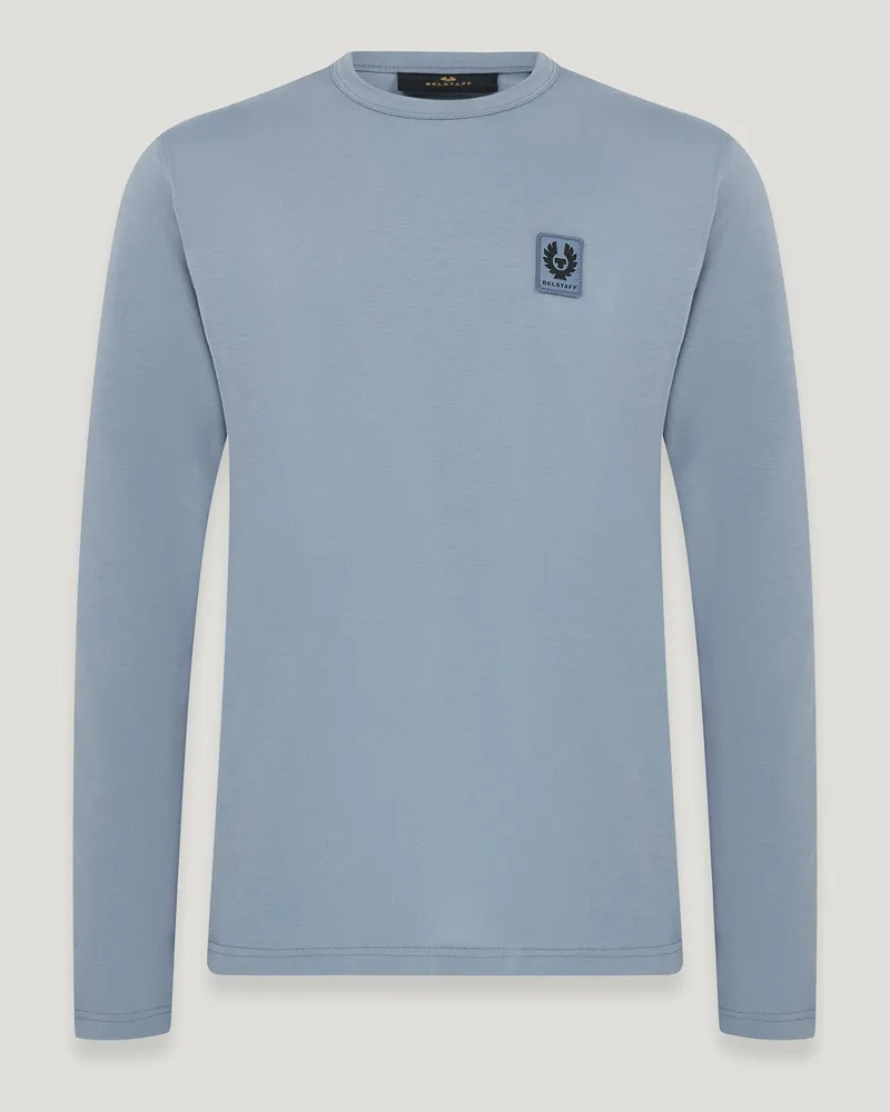 Belstaff Langarm-t-shirt für Herren Cotton Jersey Flintblau Flintblau