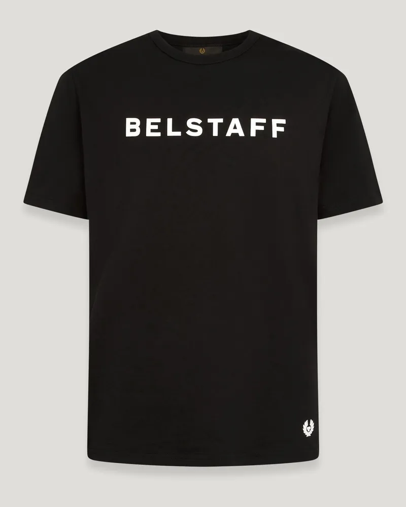 Belstaff Logo T-shirt für Herren Cotton Jersey Schwarz M 