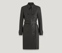 Contour Trenchcoat für Damen Nappa Leather Schwarz