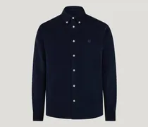 Street Hemd für Herren Cotton Corduroy Dunkles Dunkelblau