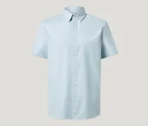 Street Kurzarmhemd für Herren Compact Cotton Oxford Hellblau