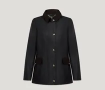 Burghley Jacke für Damen Waxed Cotton Schwarz
