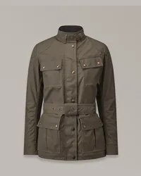 Belstaff Trialmaster Motorradjacke für Damen Waxed Cotton Forest