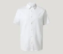 Street Kurzarmhemd für Herren Compact Cotton Oxford Weiß