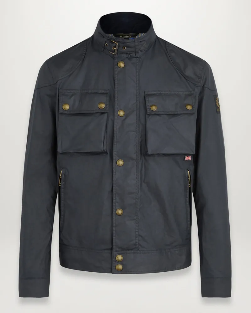 Belstaff Racemaster Jacke für Herren Waxed Cotton Dark