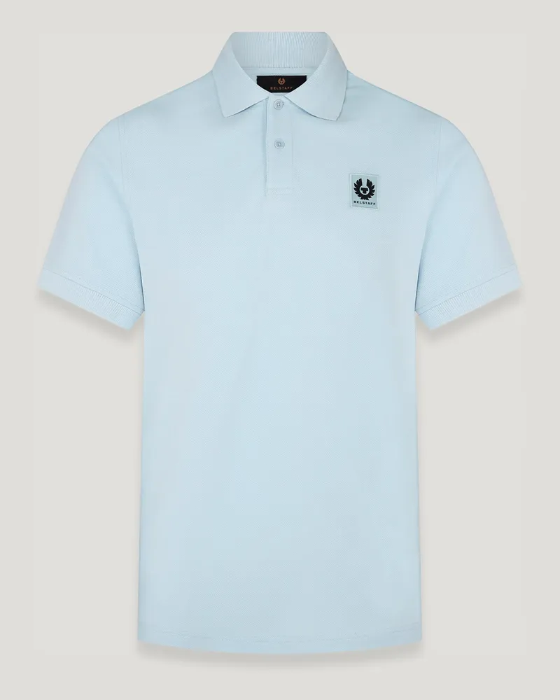 Belstaff Polohemd für Herren Cotton Pique Himmelblau Himmelblau
