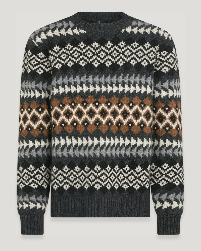 Belstaff Thistle Pullover Mit Fair-isle-muster für Herren Scottish Lambswool Mehrfarbig Mehrfarbig