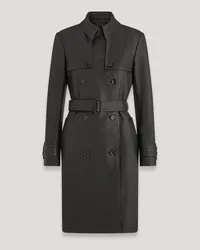 Belstaff Contour Trenchcoat für Damen Nappa Leather Black