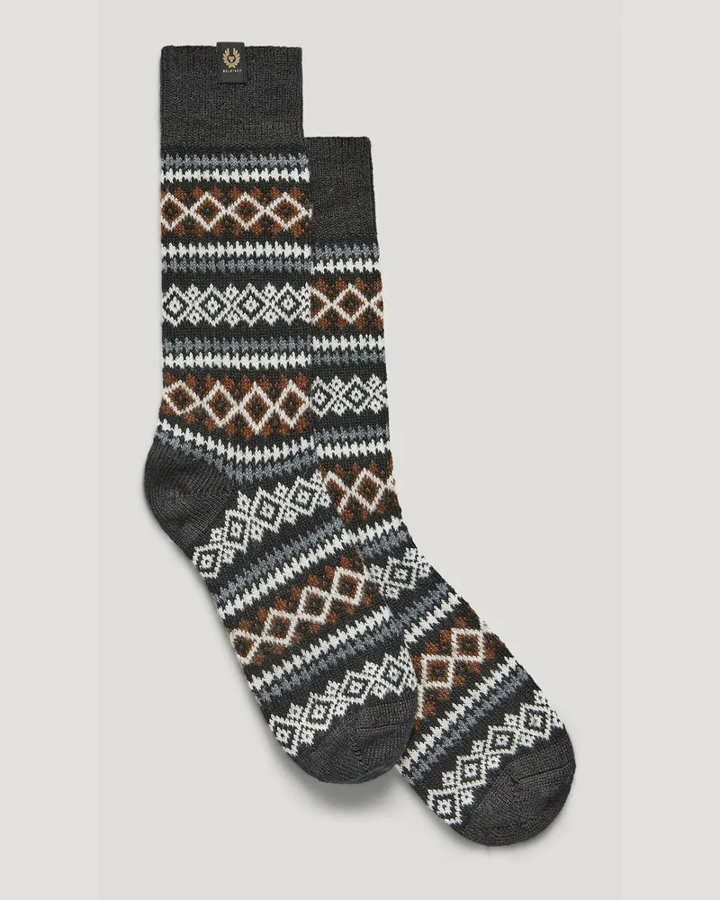 Belstaff Thistle Socken Mit Fair-isle-muster Merino Wool Mehrfarbig M-L (42 - 46 Mehrfarbig
