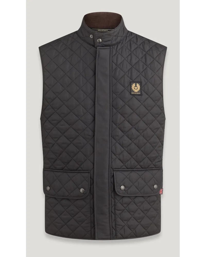 Belstaff Icon Steppweste für Herren Quilted Recycled Nylon Black