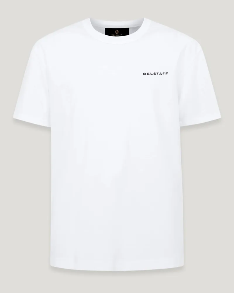 Belstaff Border T-shirt für Herren Cotton Jersey Weiß L 