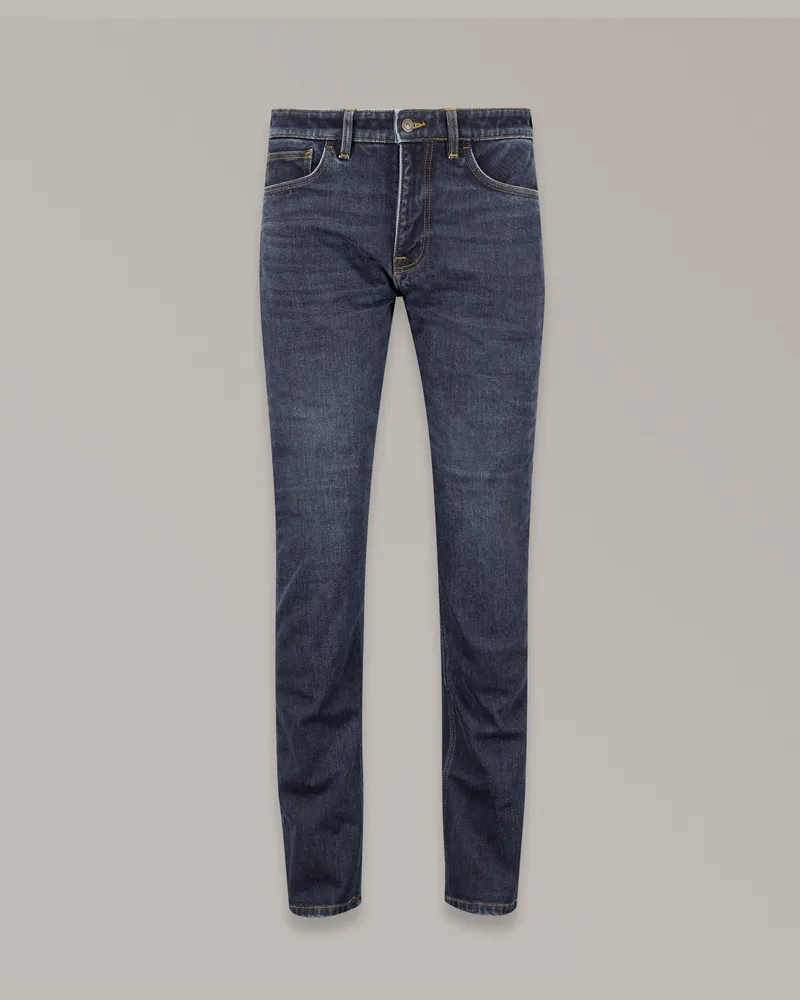 Belstaff Poplar Motorradjeans für Herren Cotton & Cordura Blend Gewaschenes Indigo Gewaschenes