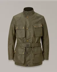 Belstaff Trialmaster Motorradjacke für Herren Waxed Cotton Olive