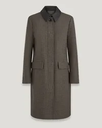 Belstaff Stannic Mantel für Damen Wool Cashmere Blend Burnt