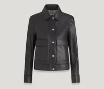 Briar Bomberjacke für Damen Nubuck Leather Schwarz