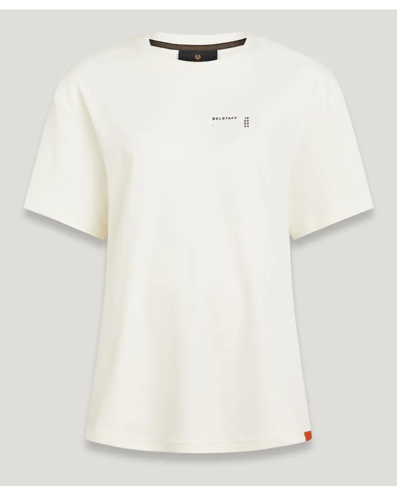 Belstaff Centenary T-shirt Mit Übergroßer Passform für Damen Cotton Jersey Chalk