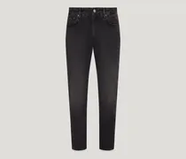 B69 Jeans für Herren Washed Denim Schwarz
