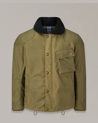 Belstaff Convoy Jacke für Herren Waxed Cotton  Olive Belstaff