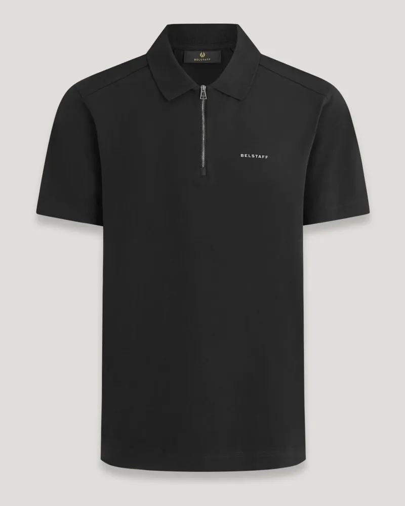 Belstaff Alloy Polohemd für Herren Cotton Jersey Schwarz 2XL 