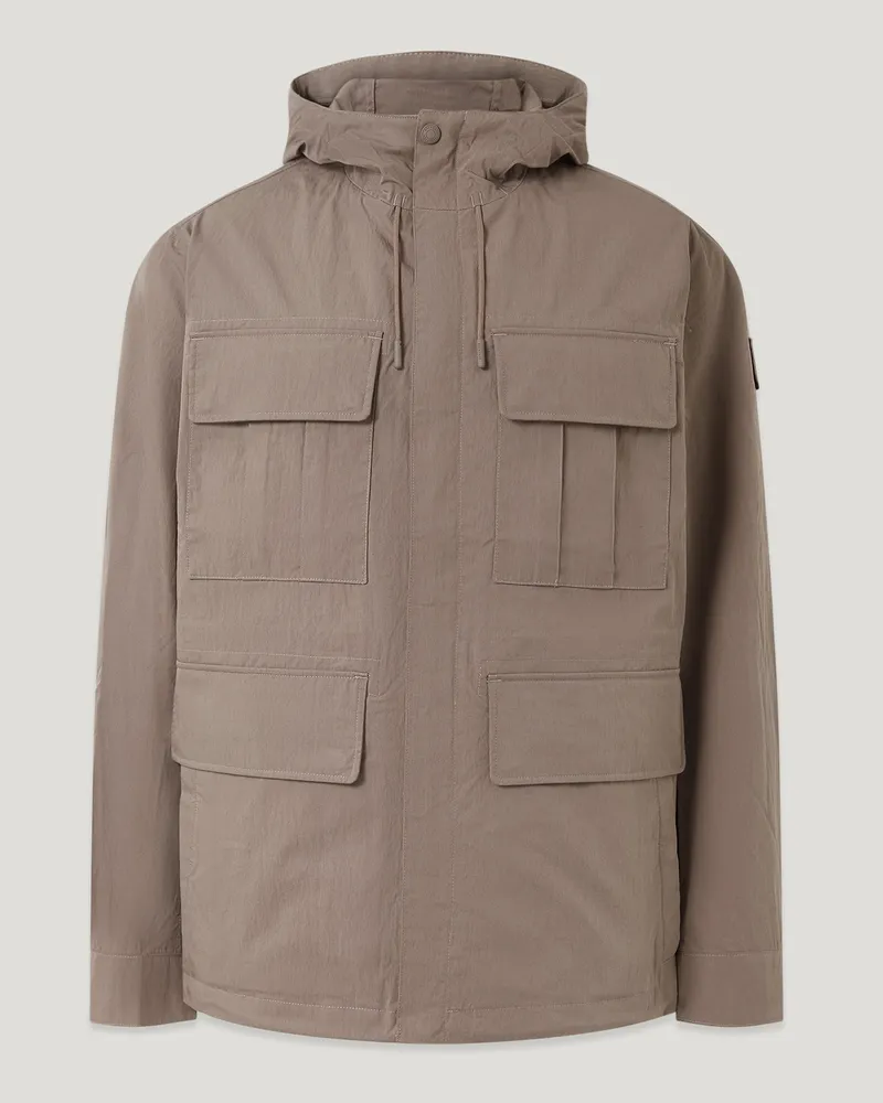 Belstaff Cargo Jacke für Herren Compact Technical Cotton Dunkelgrau M 