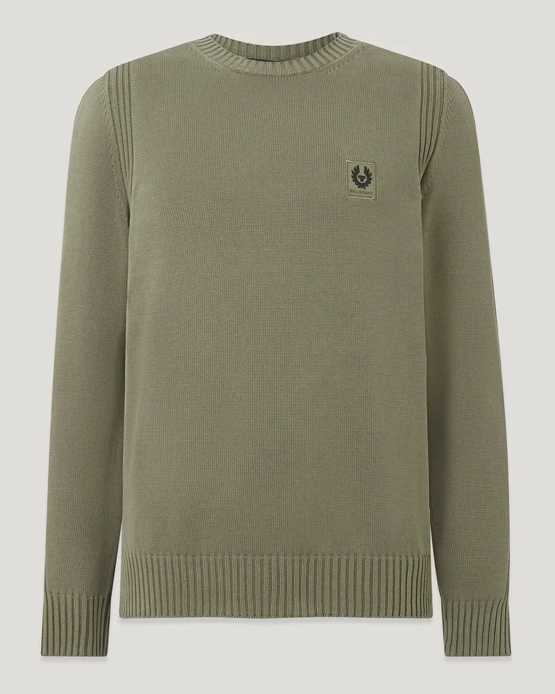 Belstaff Watch Light Pullover für Herren Fade-out Garment Dye Cotton Beige 3XL 