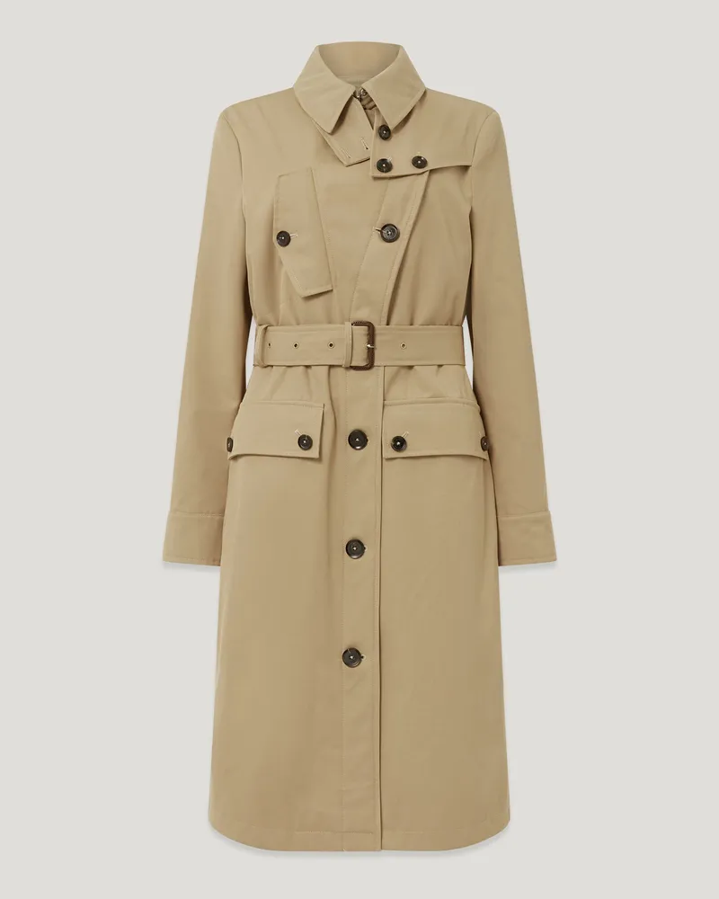 Belstaff Tt Trenchcoat für Damen Stormcoat Gabardine Hellbraun 48 