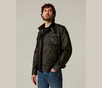 Racemaster Ikonen Jacke für Herren Waxed Cotton Grün