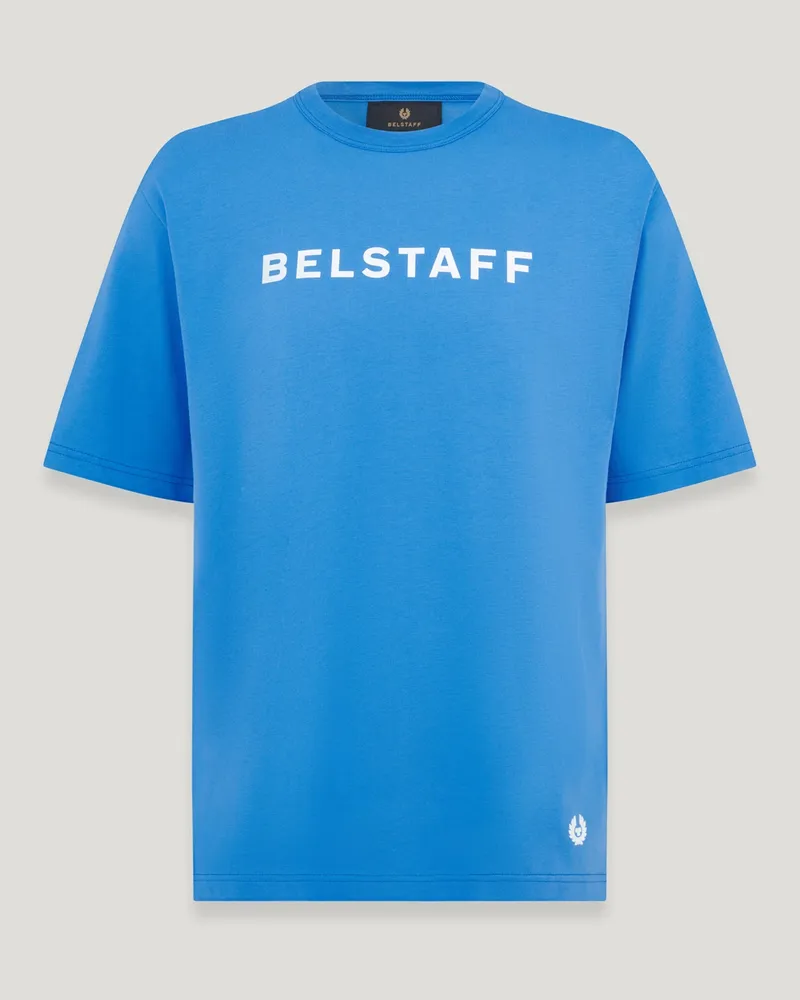 Belstaff Staple Logo-t-shirt für Herren Cotton Jersey Hydra-Blau Hydra-blau
