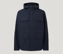 Cargo Jacke für Herren Compact Technical Cotton Dunkles Dunkelblau