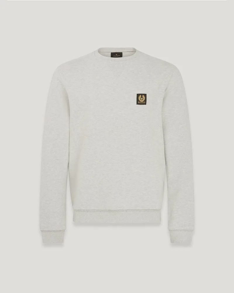 Belstaff Sweatshirt für Herren Cotton Fleece Meliertes Altsilber Meliertes