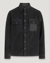 Belstaff Fallgate Hemd für Herren Cotton Corduroy Black